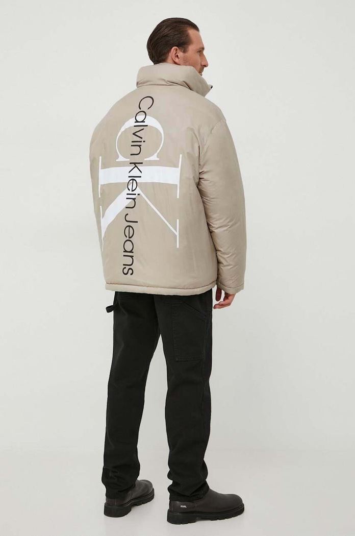 Oblečenie Obojstranná bunda Calvin Klein Jeans J30J324438 béžová