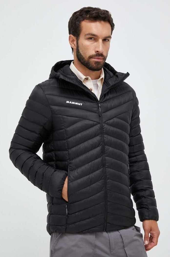 Sportovní bunda Mammut Albula IN Hooded přechodné černá 1013.01781