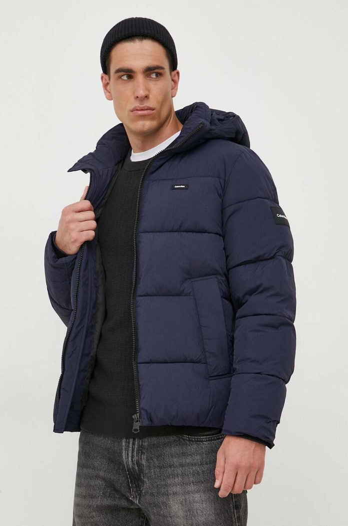 Bunda Calvin Klein s podšívkou námořnická modř K10K110336