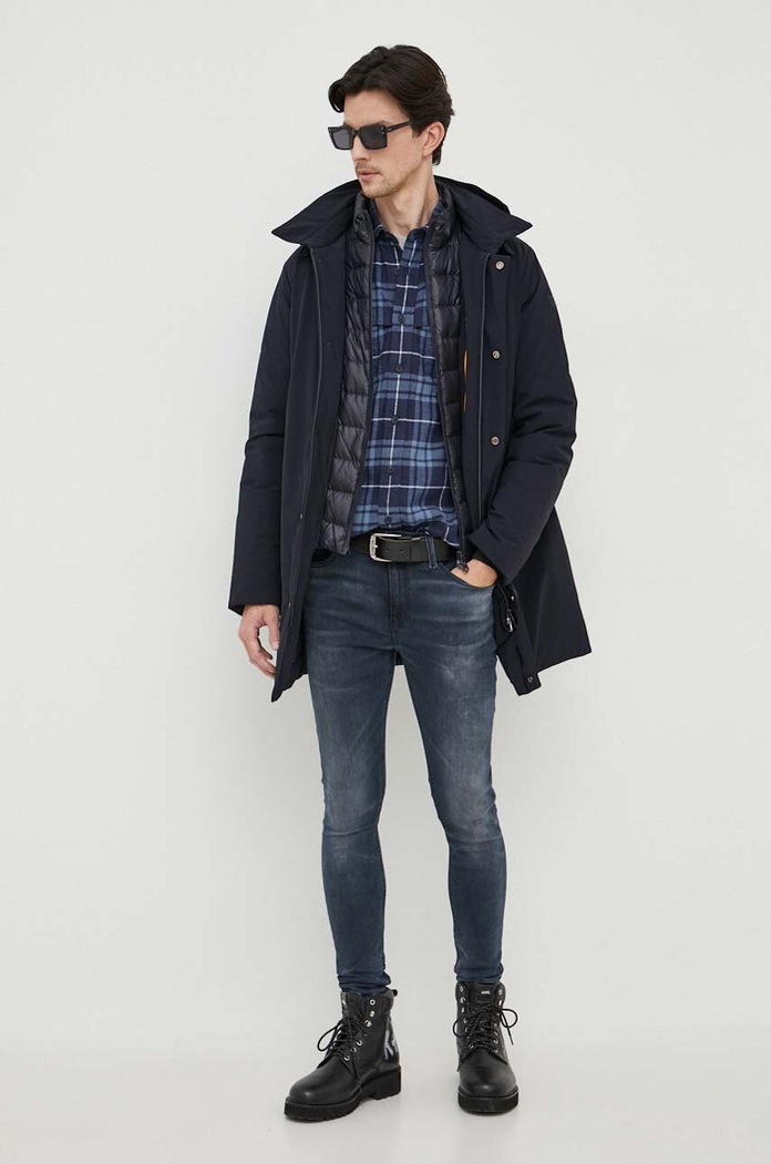 Péřová bunda Hetrego 8K464 námořnická modř AW23