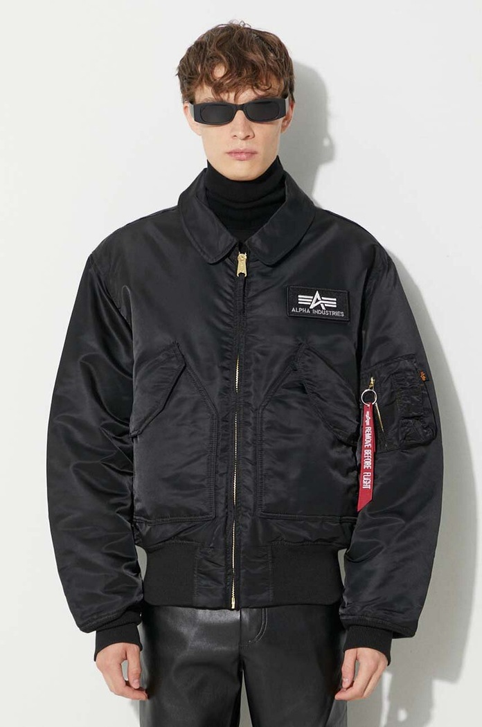 Alpha Industries kurtka CWU 45 bez kaptura czarny 100102.03