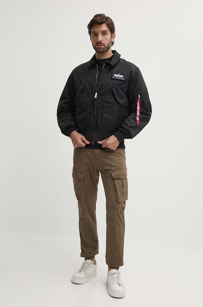 Bunda Alpha Industries CWU-45 Heritage Bomber 100102.03 černá SS26