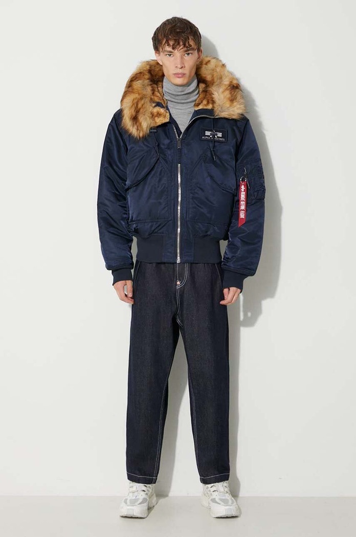 Bunda Alpha Industries 45P Hooded Custom 113145.07 námořnická modř AW24