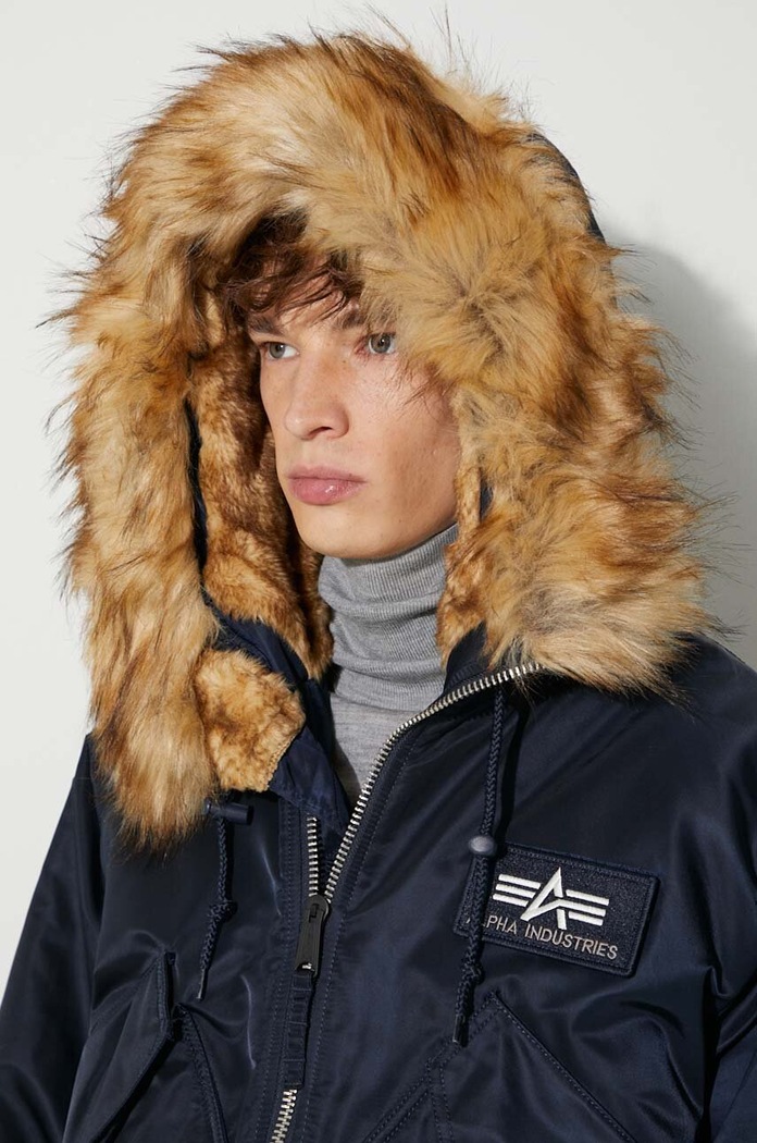 Bunda Alpha Industries 45P Hooded Custom 113145.07 námořnická modř