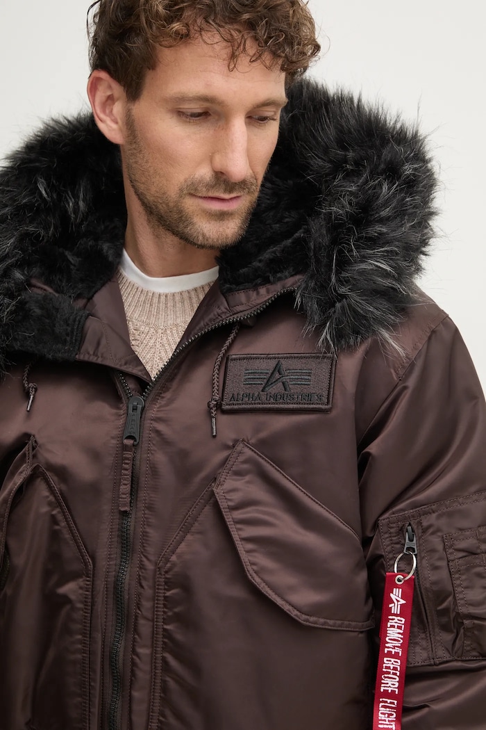 Bunda Alpha Industries hnedá 113145.515