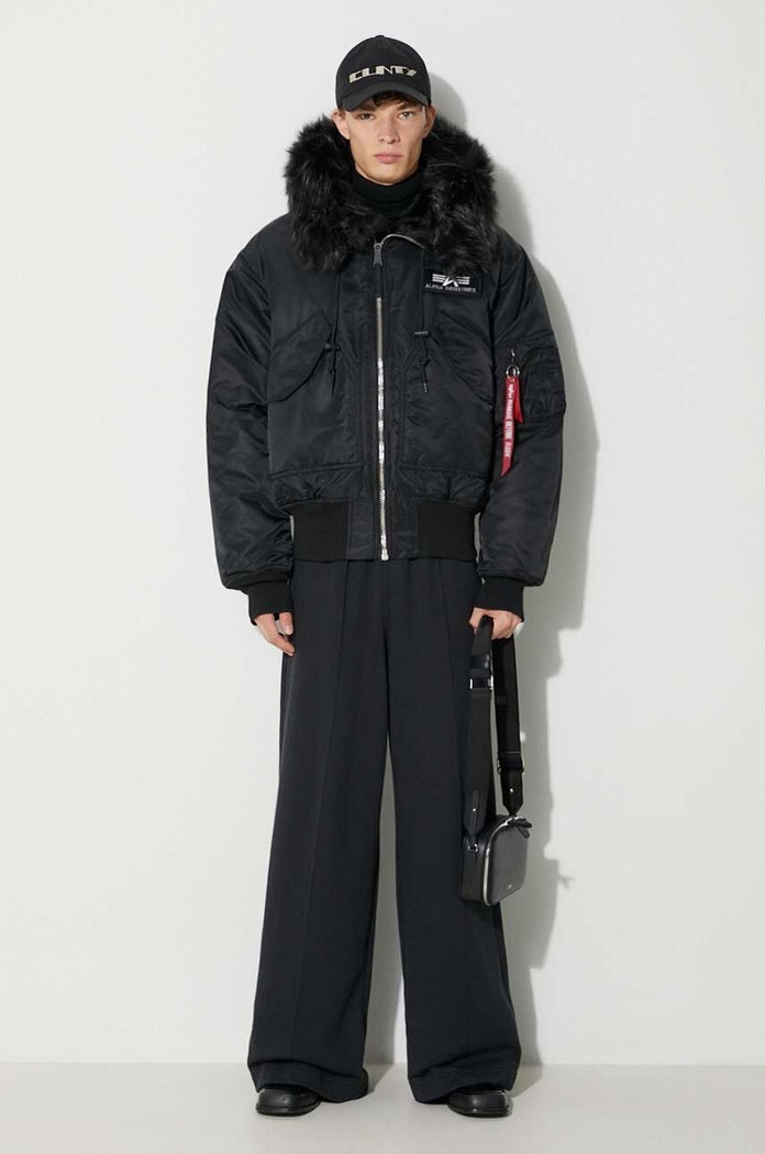 Alpha Industries geacă 45/P Hooded Custom Bomber 113145.515 negru AW24