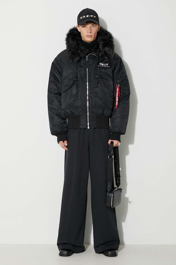 Alpha Industries geacă 45/P Hooded Custom Bomber 113145.515 negru AW24