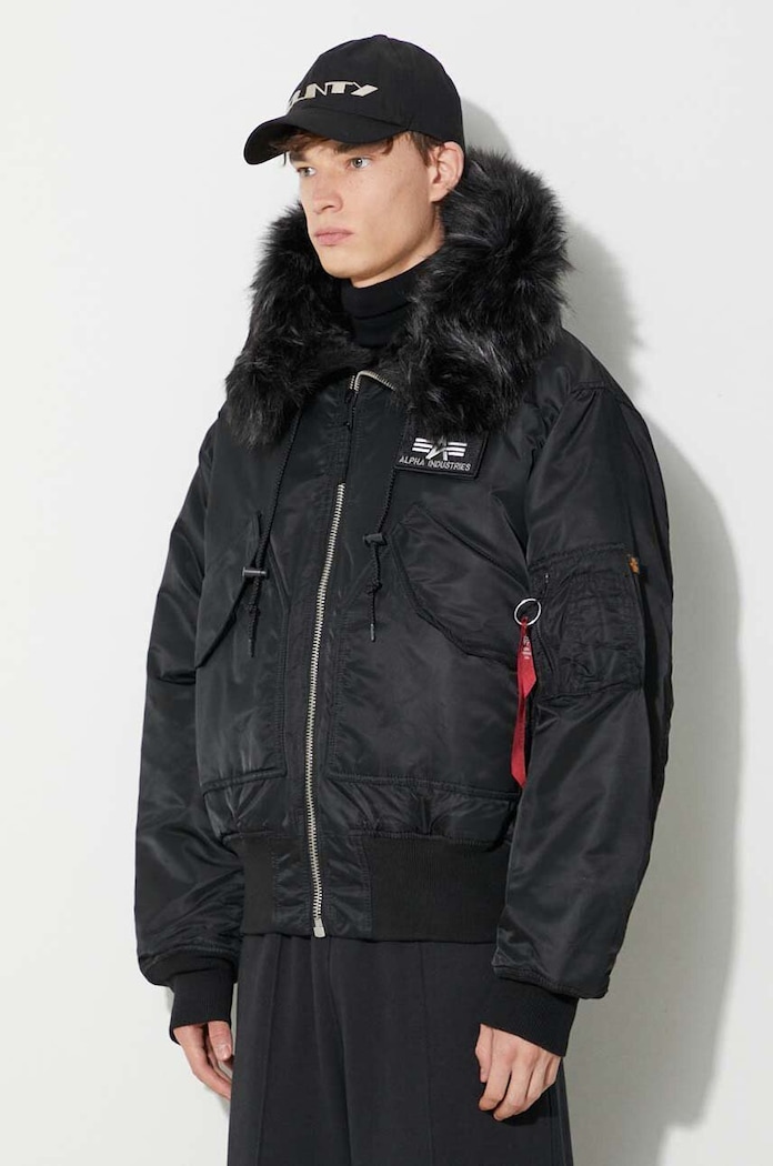 Alpha Industries geacă 45/P Hooded Custom Bomber negru 113145.515