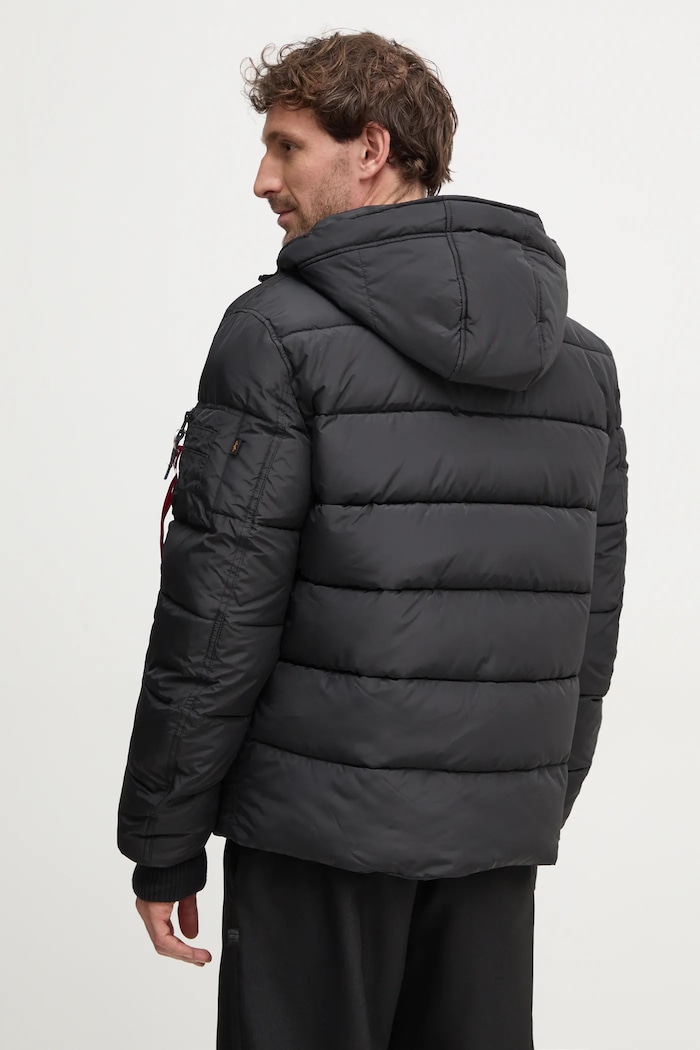 Oblečení Bunda Alpha Industries Hooded Puffer Alpha FD 118113 černá