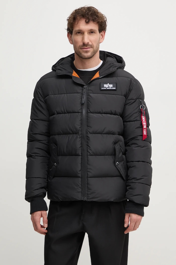 Bunda Alpha Industries Hooded Puffer Alpha FD černá 118113