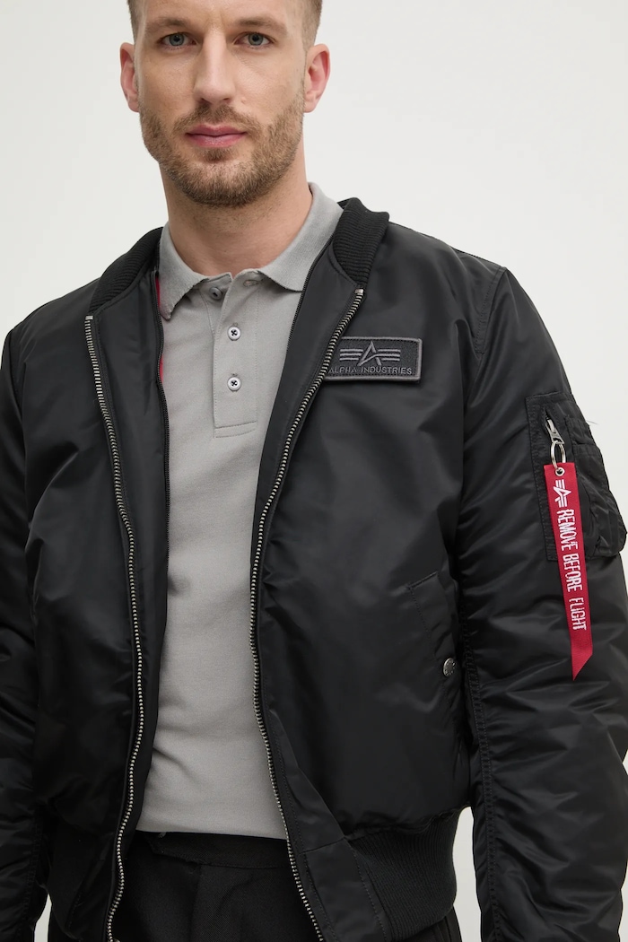 Alpha Industries geacă MA-1 D-Tec Hood Bomber negru 183110.515