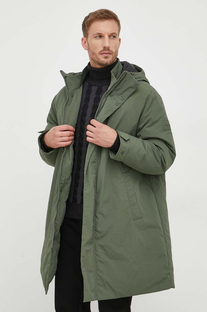 Pernata jakna Calvin Klein K10K111884 zelena AW23