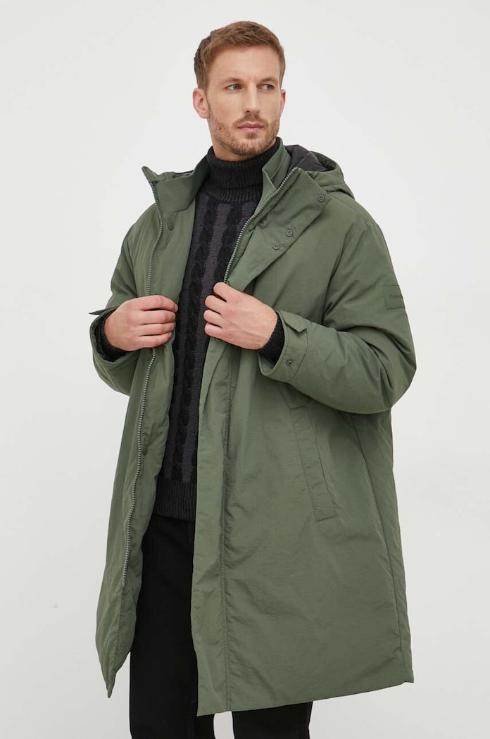 Pernata jakna Calvin Klein K10K111884 zelena AW23