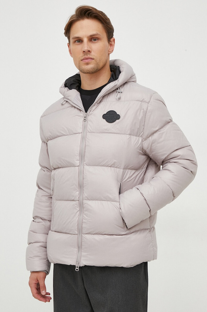 Lacoste kurtka puchowa pozostałe szary BH2417R