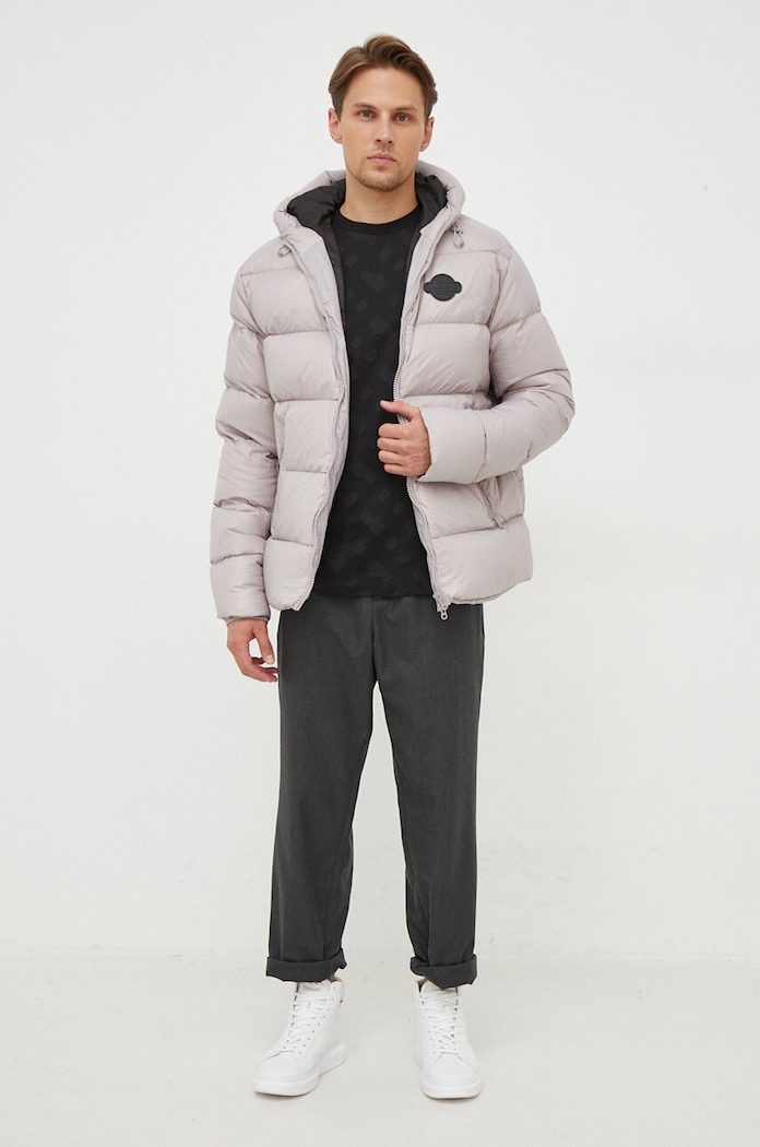Lacoste kurtka puchowa BH2417R szary AW23