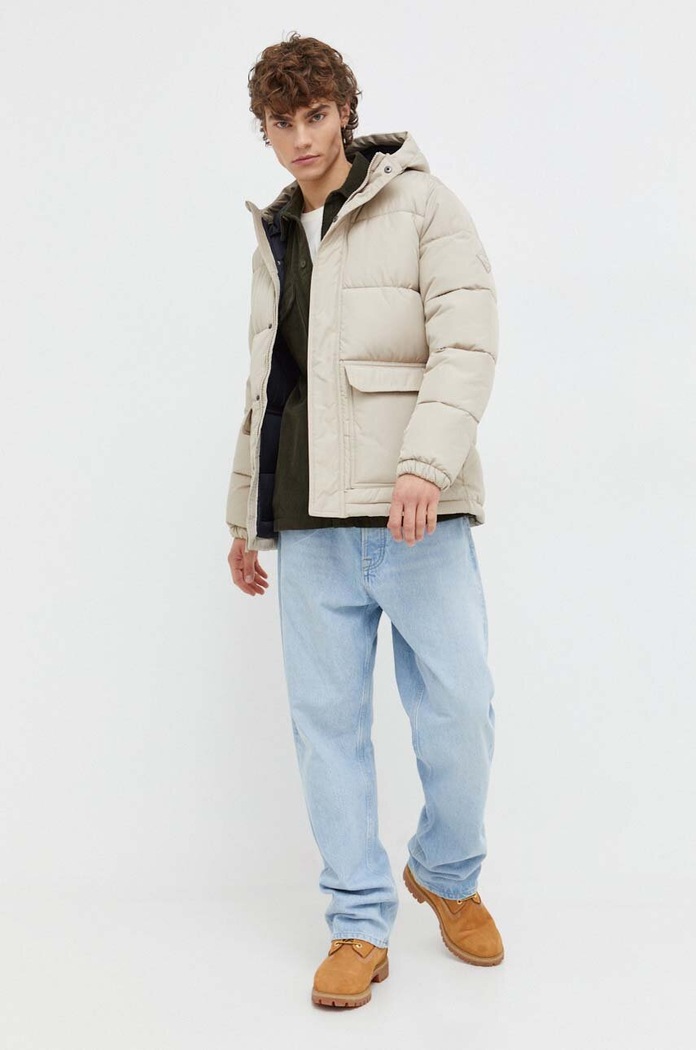 Hollister Co. kurtka KI332.3085.410 beżowy AW23
