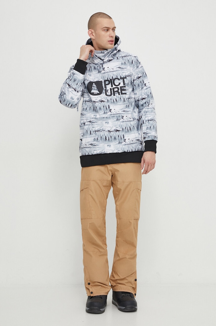 Jakna Picture Parker Print MVT467 bijela AW23