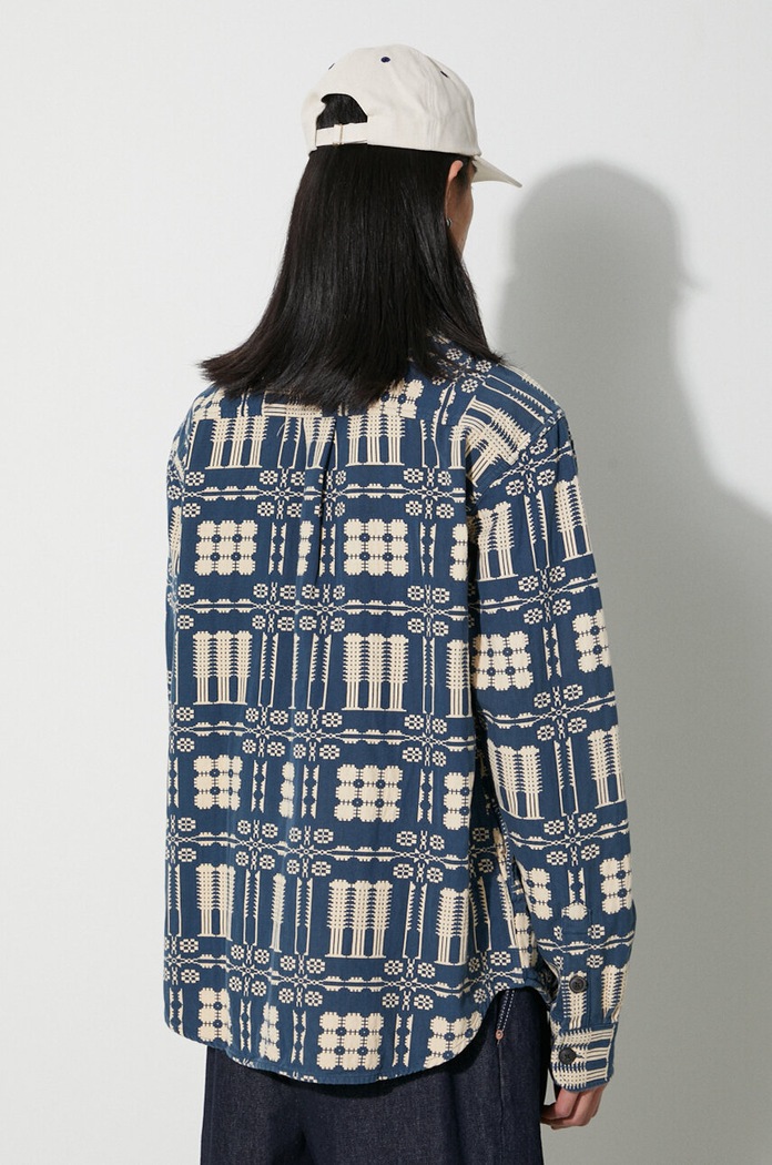 Îmbrăcăminte Corridor geacă cu aspect de cămașă Lancaster Jacket JKT0016 bleumarin