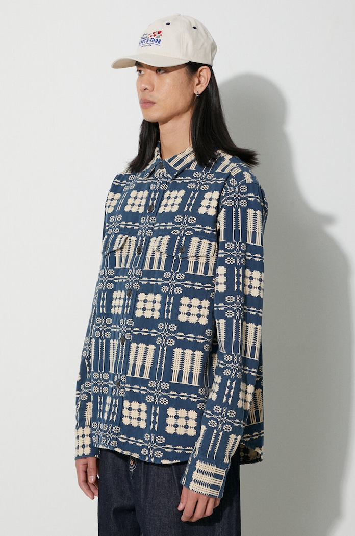 Corridor geacă cu aspect de cămașă Lancaster Jacket bleumarin JKT0016