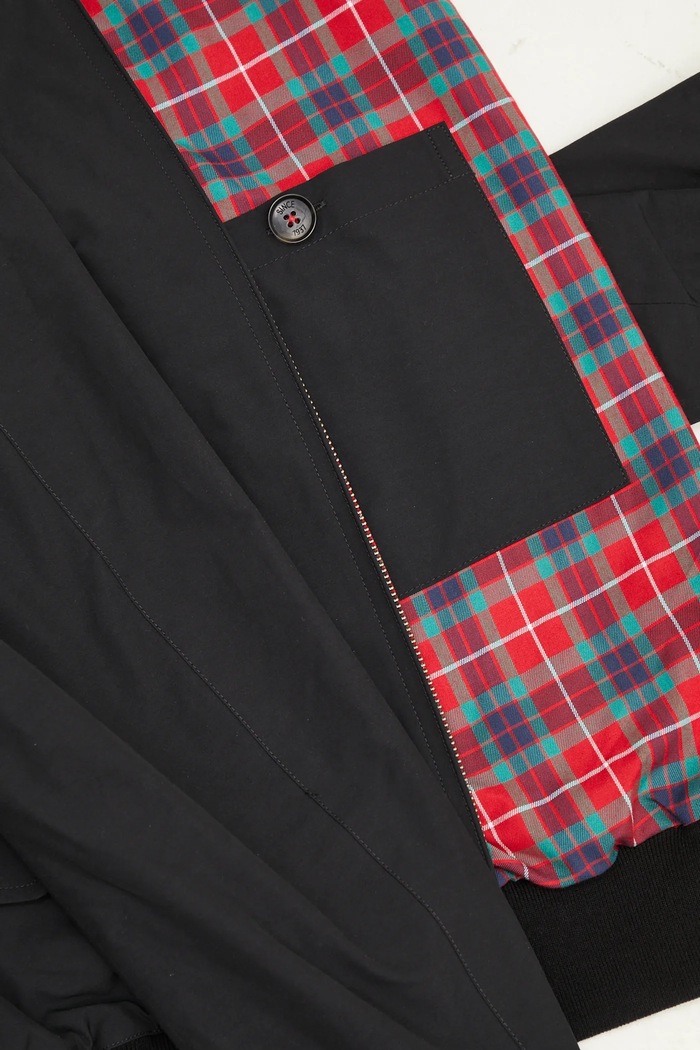 Kurtka bomber G9 Cloth Baracuta czarny BRCPS0001