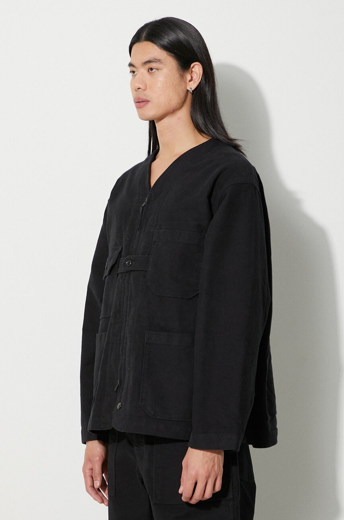 Bavlněná bunda Engineered Garments Shooting Jacket černá 23F1D061.SD010