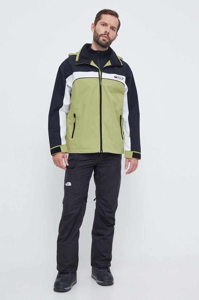 Μπουφάν Quiksilver Live Wire EQYTJ03408 πράσινο AW23