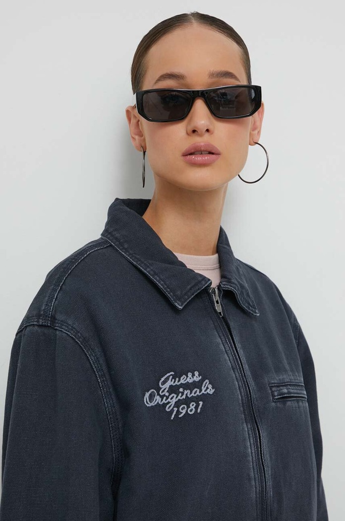 Guess Originals kurtka jeansowa granatowy M3BG84WBDZ0