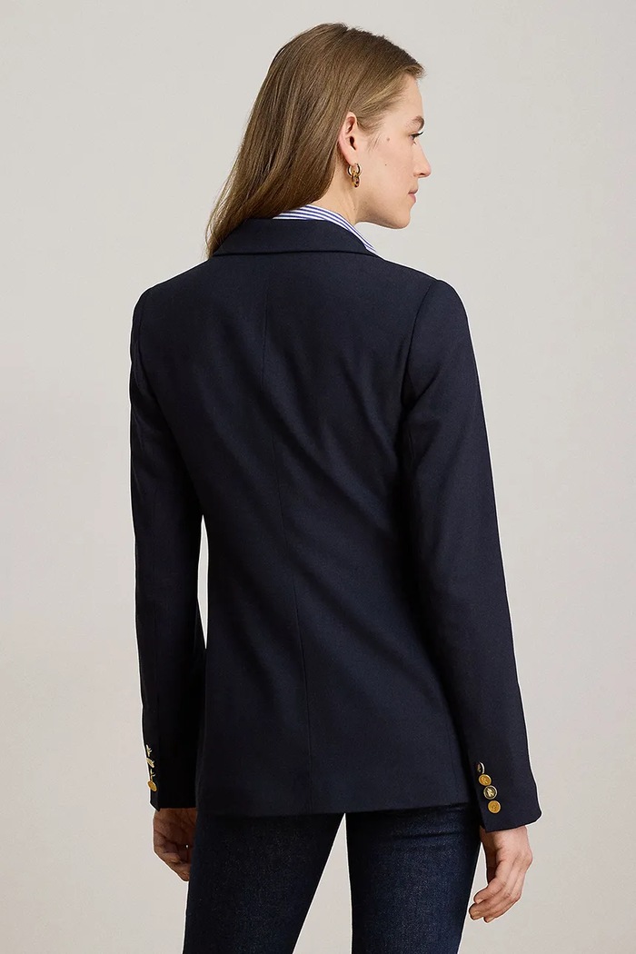 Lauren Ralph Lauren marynarka wełniana 200911071 granatowy SS26