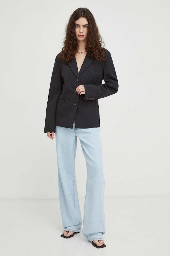Herskind marynarka z domieszką wełny 4966956 szary AW23