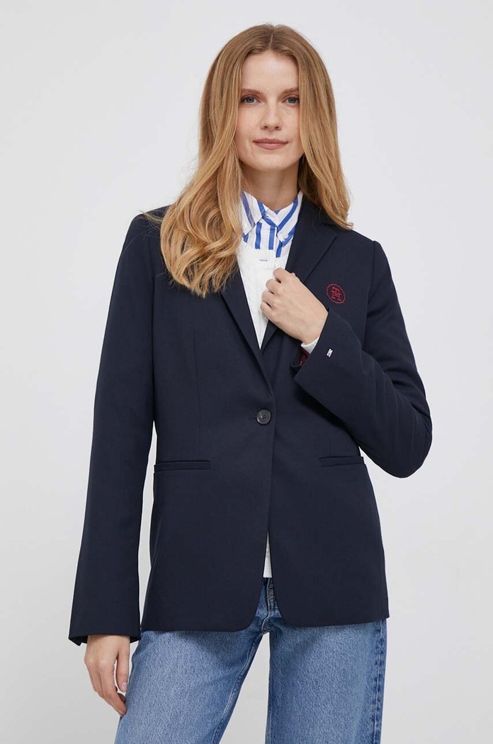 Sako Tommy Hilfiger látka námořnická modř WW0WW39977