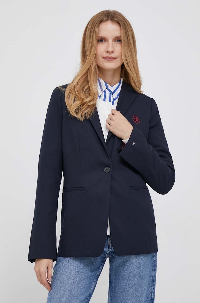 Sako Tommy Hilfiger látka námořnická modř WW0WW39977