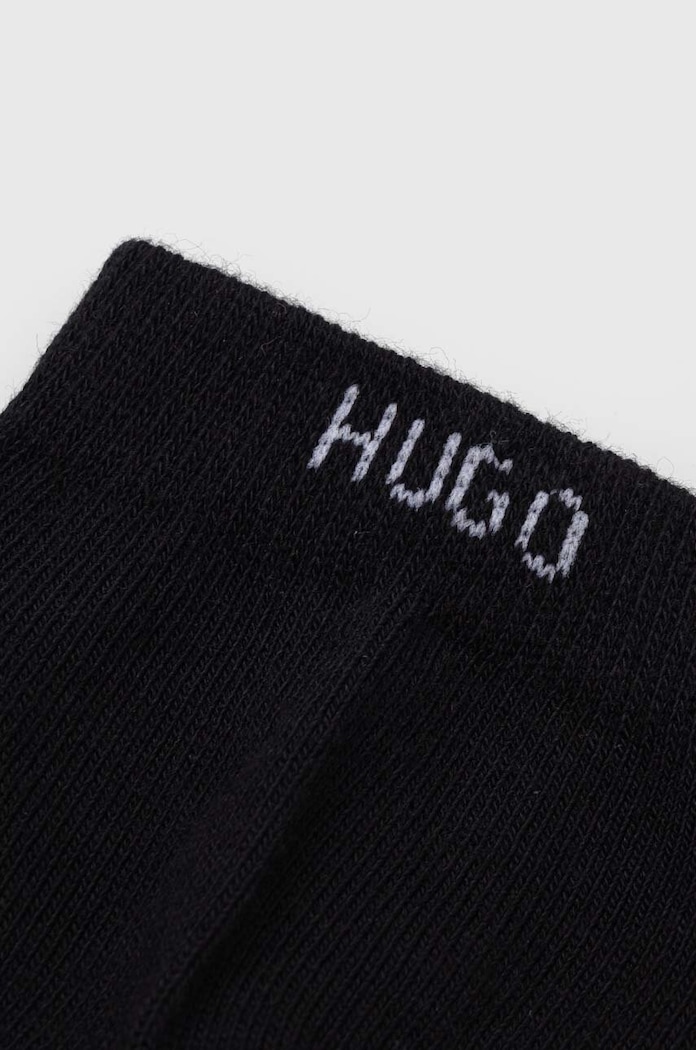 HUGO zokni női pamuttal 6P AS UNI CC W 6-os csomag 50483086 fekete AA00