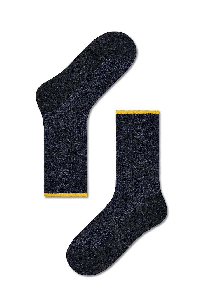 Ponožky Happy Socks Mariona Crew Sock dlhé ponožky tmavomodrá P000177