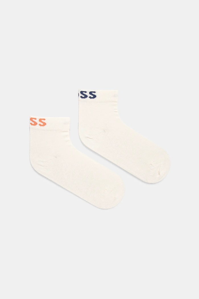 BOSS skarpetki 2-pack 2P SH Logo CC W skarpetki krótkie beżowy 50502066