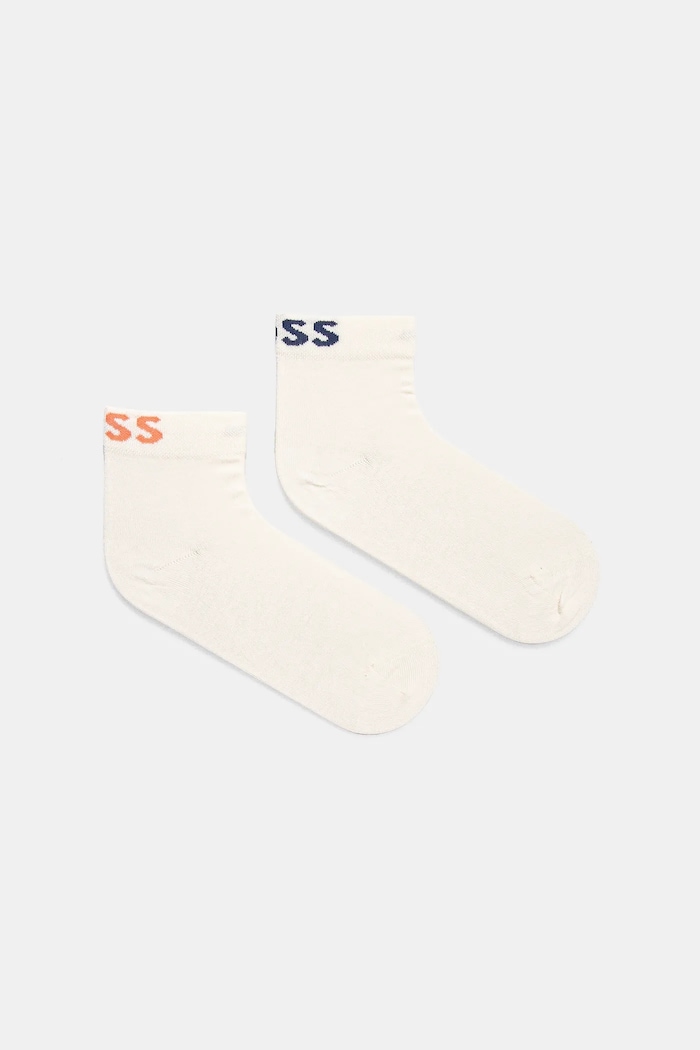 BOSS skarpetki 2-pack 2P SH Logo CC W skarpetki krótkie beżowy 50502066