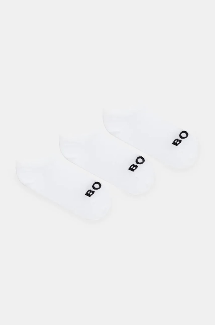 BOSS skarpety damskie 3P AS Logo CC W 3-pack skarpetki krótkie biały 50502073