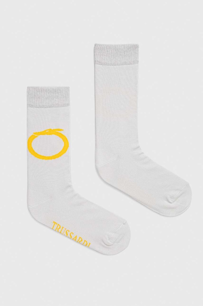 Trussardi skarpetki skarpetki długie szary 59Z00427.0F000841