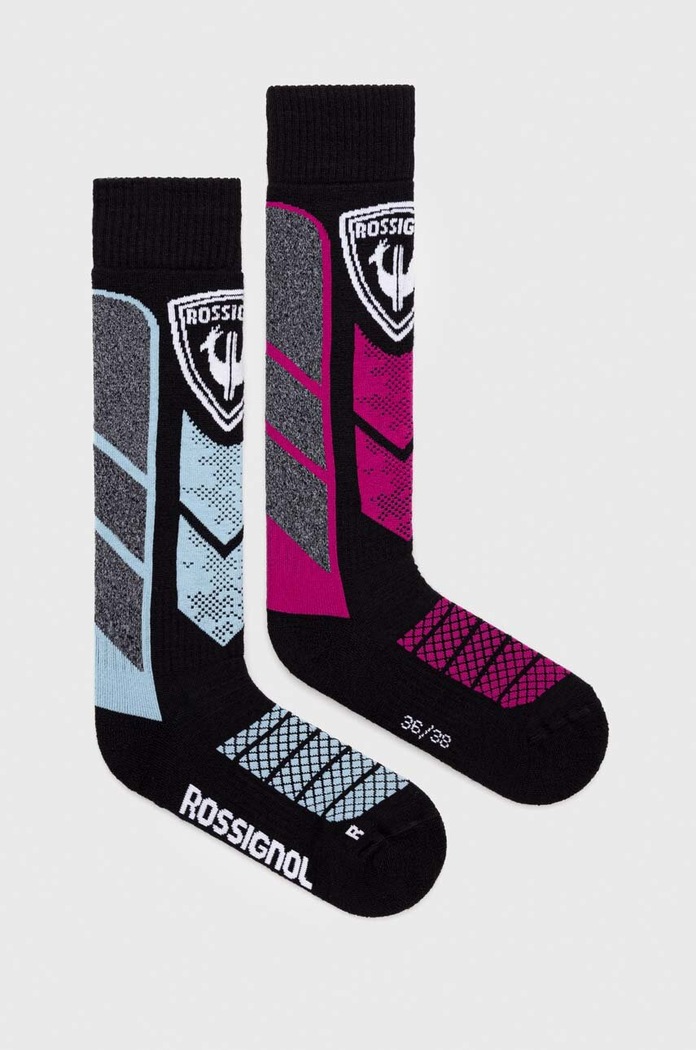 Skijaške čarape Rossignol 2-pack crna RLMWX05
