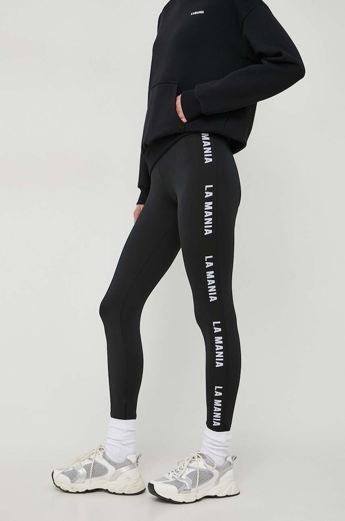 La Mania legginsy aplikacja czarny NOLY.2