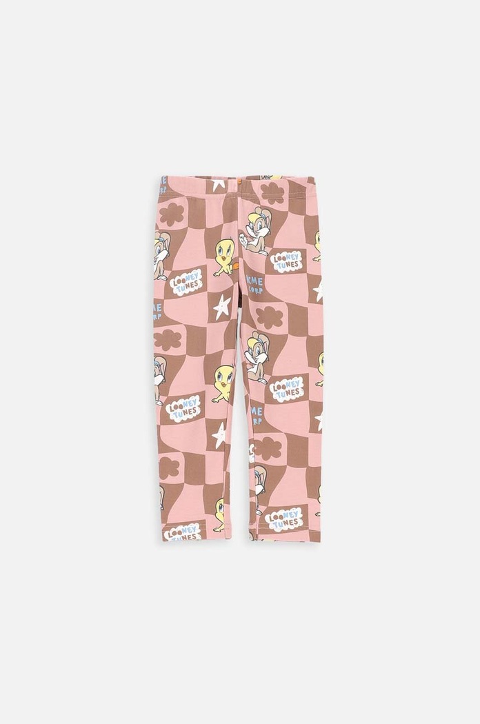 Coccodrillo legginsy niemowlęce ZC3122104LGL brązowy AW23
