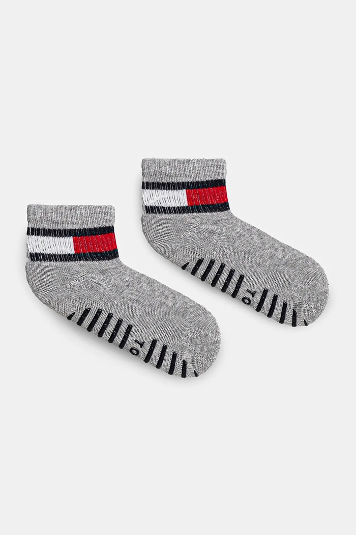 Παιδικές κάλτσες Tommy Hilfiger 2-pack στάμπα γκρί 701226500