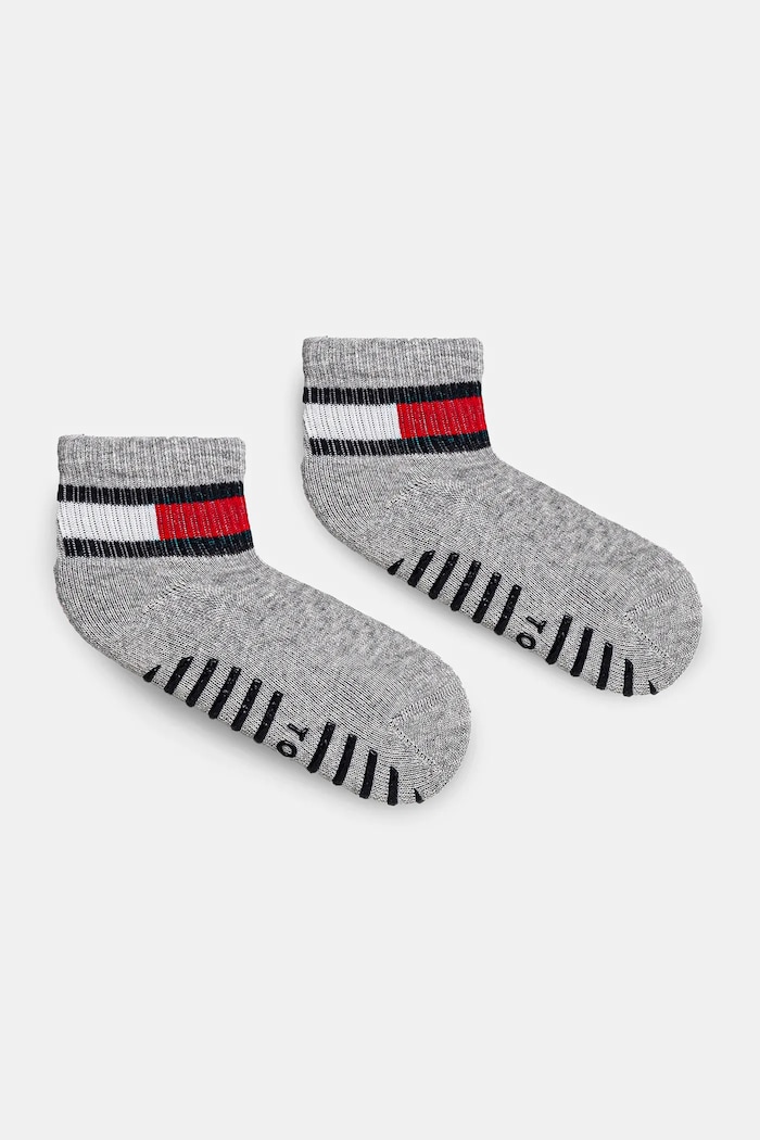 Παιδικές κάλτσες Tommy Hilfiger 2-pack στάμπα γκρί 701226500