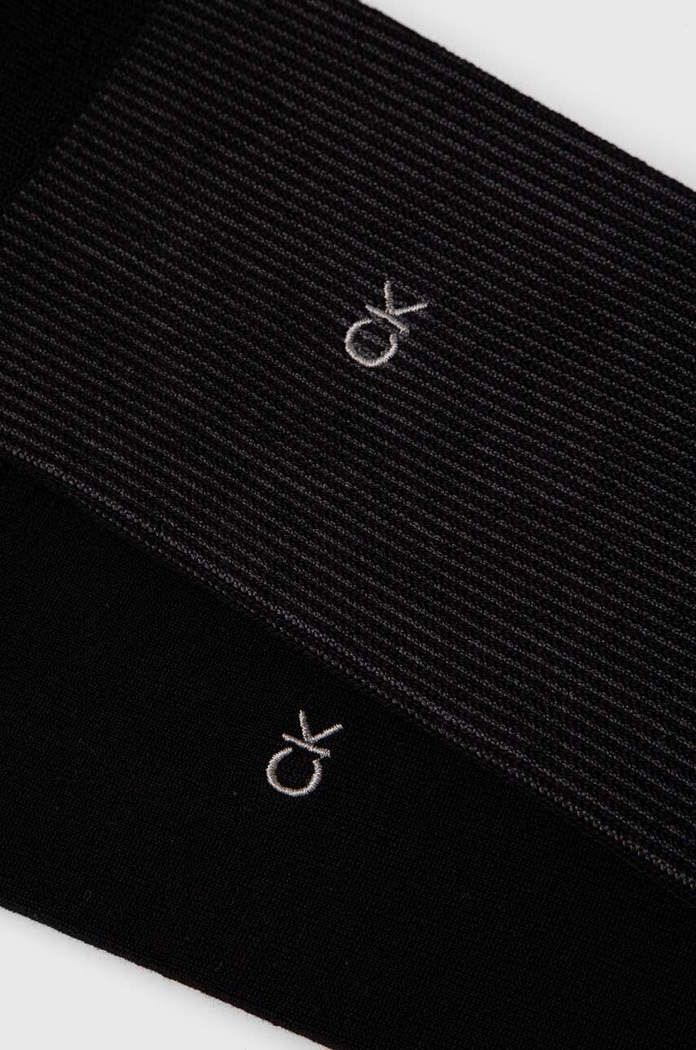 Ponožky Calvin Klein 2-pak 701224110 čierna AW23