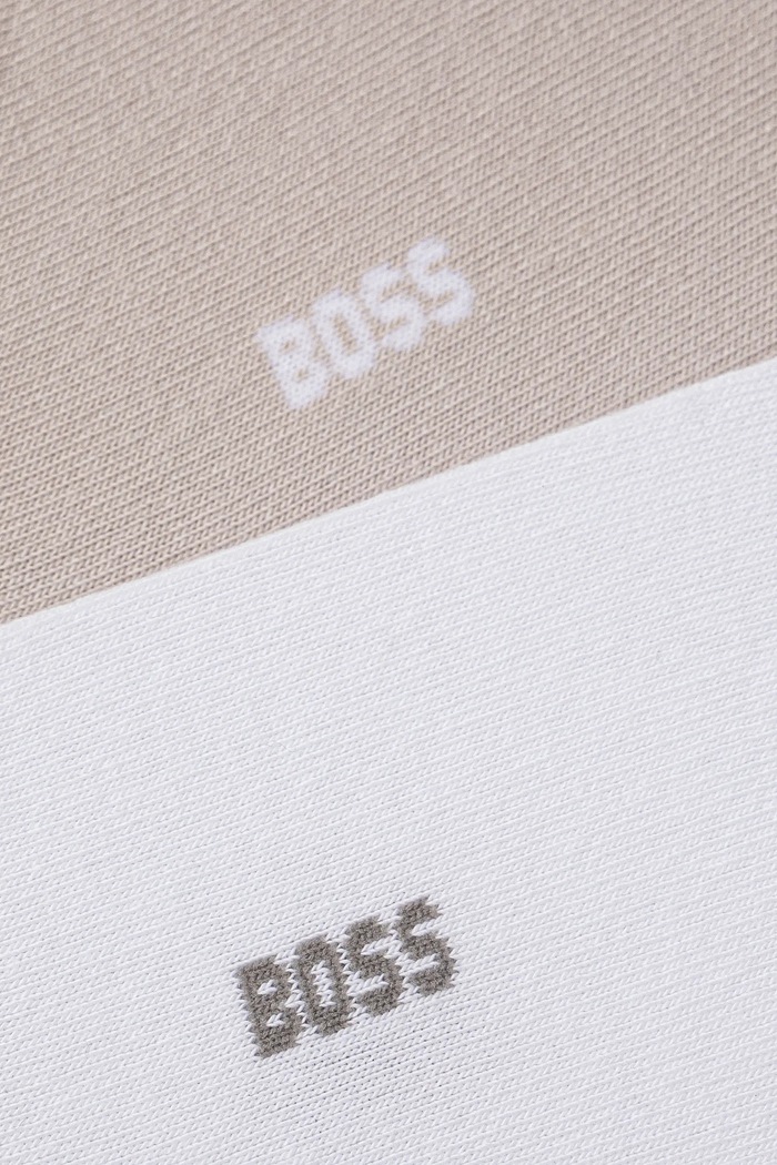 BOSS Zokni férfi 2P AS Uni stripe CC 2-es csomag 50491192 bézs AA00