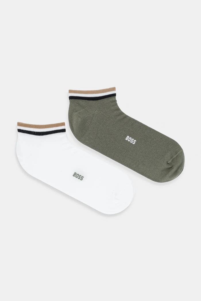 BOSS шкарпетки чоловічі 2P AS Uni stripe CC 2-пак довгі шкарпетки зелений 50491192