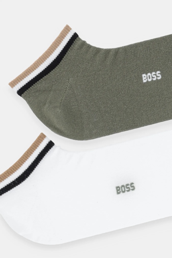 BOSS шкарпетки чоловічі 2P AS Uni stripe CC 2-пак 50491192 зелений AA00