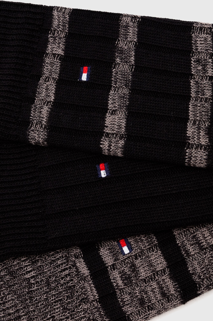 Κάλτσες Tommy Hilfiger 3-pack 701226073 μαύρο AW23