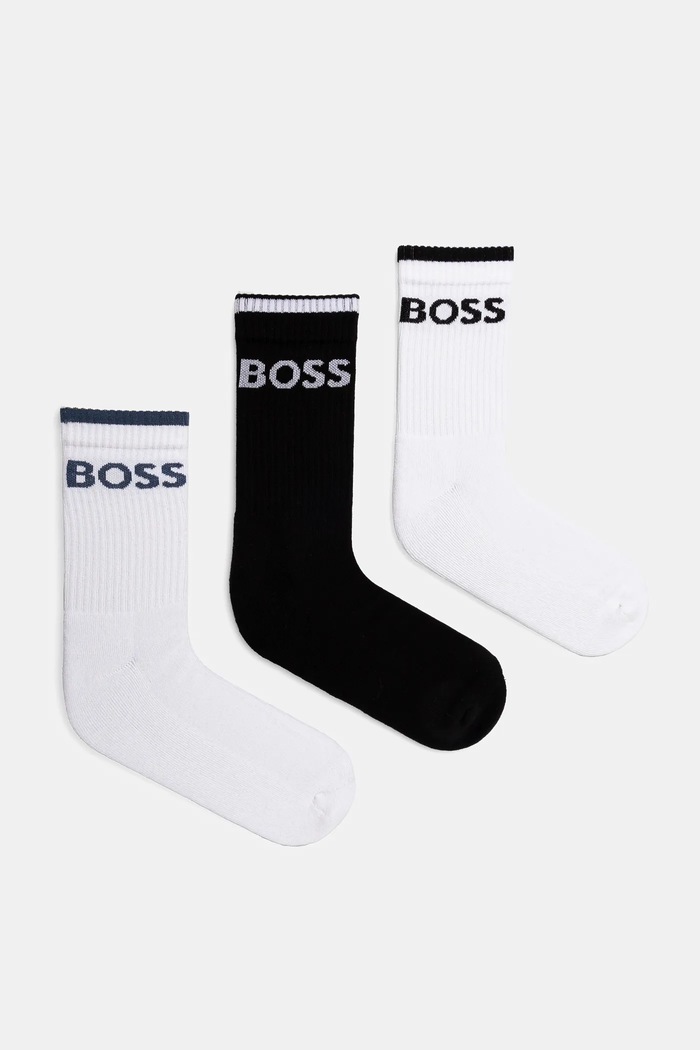 BOSS zokni férfi 6P QS Stripe CC 6-os csomag hosszúszárú zokni fehér 50510168
