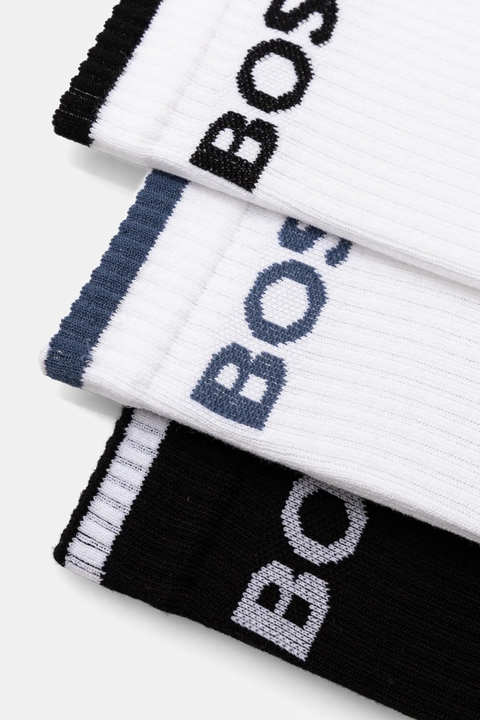 BOSS zokni férfi 6P QS Stripe CC 6-os csomag 50510168 fehér AA00