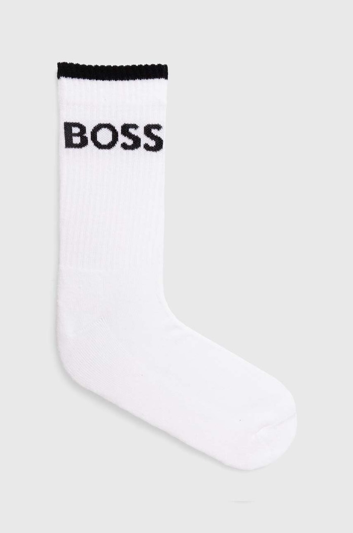 BOSS ponožky pánské 6P QS Stripe CC 6-pack 50510168 bílá AA00